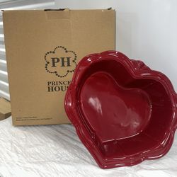 Princess House ( molde grande de corazón color vino )