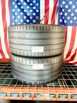 💰 Best deals are ca$h in person 2 USED TIRES 285/30ZR20 MICHELIN PILOT SUPER SPORT ZP 285/30R20 RUN FLAT 285 30 20