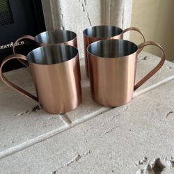 Crate & Barrel 16 oz Moscow Mule Mug, set of 4