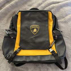 Lamborghini Backpack. Brand New! Gold and Black. Automobili Lamborghini.