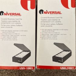 Covered Business Card Files 