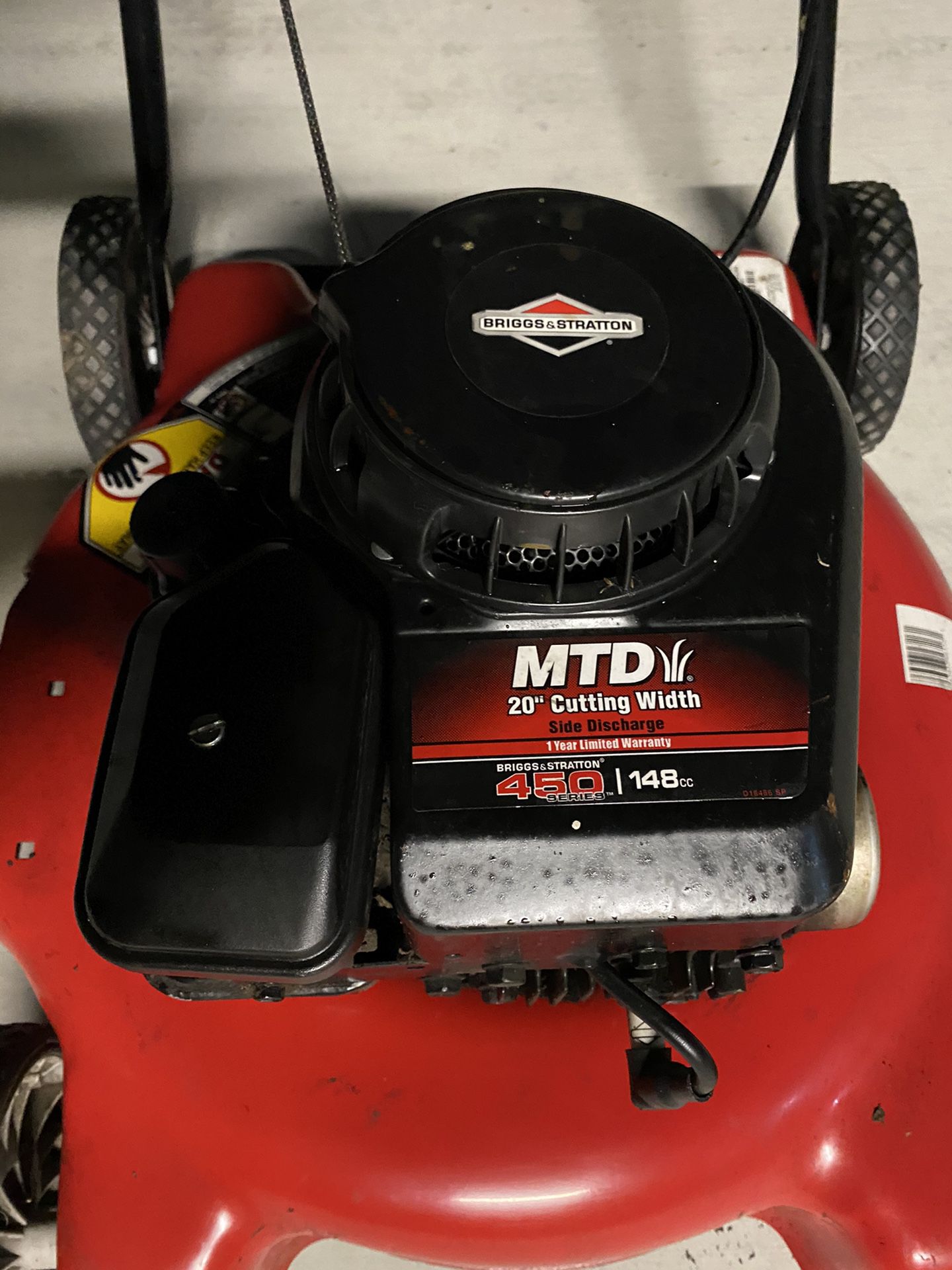 Lawn mower MTD 20” (Runs first pull)