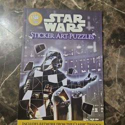 Star Wars Sticker Art Puzzles by Gina Gold (2019, Trade Paperback) 