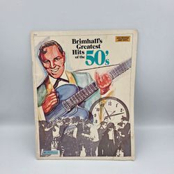 Brimhalls Greatest Hits of the 50s Easy Piano 1950s Sheet Music Booklet 1950