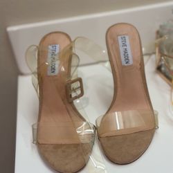 Steve Madden Clear Strap Heels
