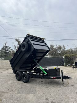 Dump Trailer 8x12x4 Black 