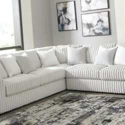 3 pc stupendous sectional sofa new