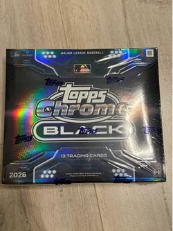 Topps Chrome Black Baseball Hobby Box 2026