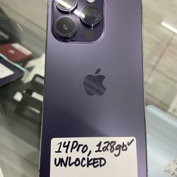 Purple 14 Pro Max Unlocked. Cash Or $10 Down W Approval *