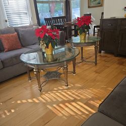 Coffee table and 2 side