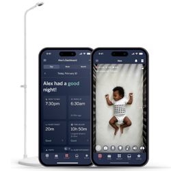 Nanit Pro Smart Baby Monitor Camera & Floor Stand with Breathing Band HD Video