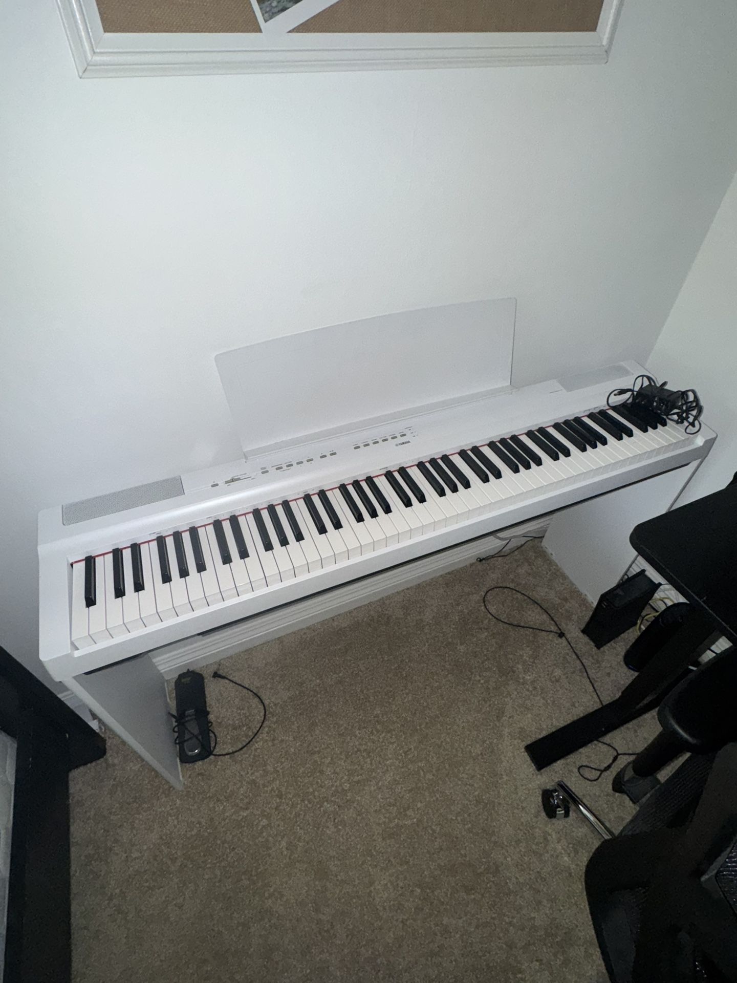 Yamaha P 125WH 88 Key Digital Piano White Amazing Condition YAMAHA