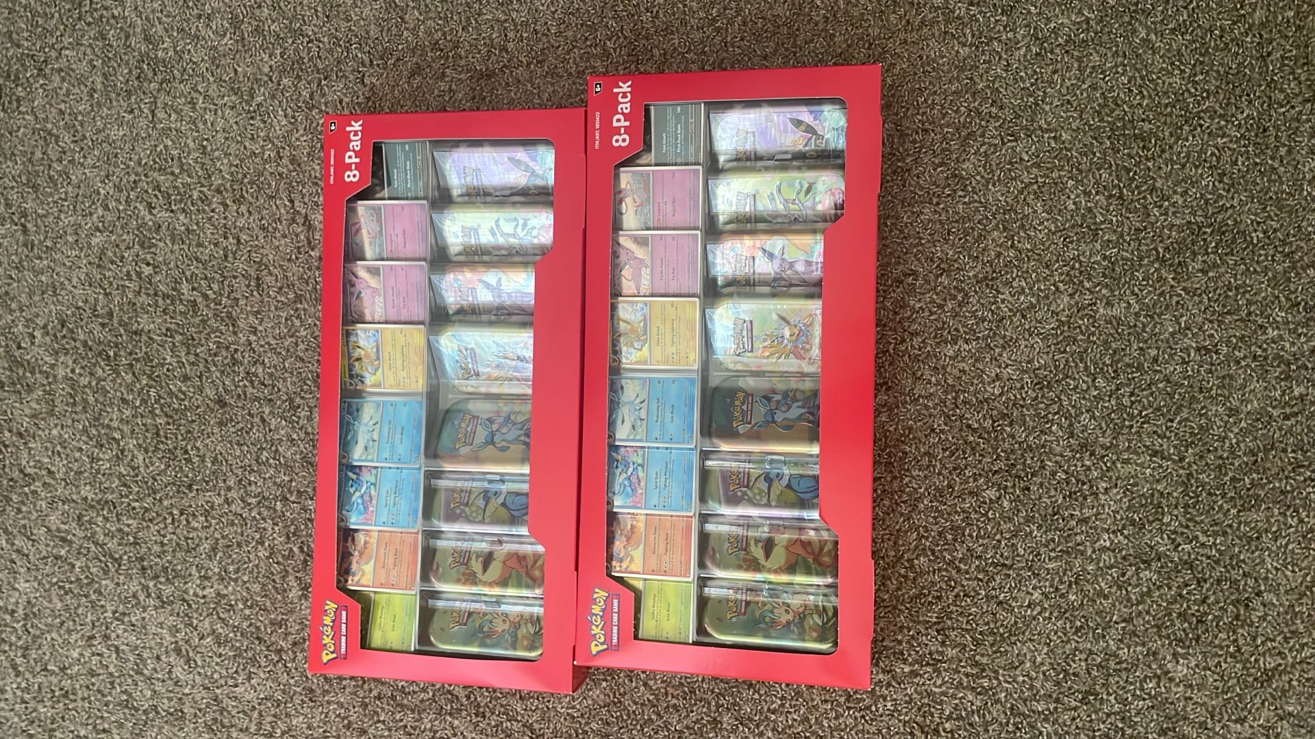 Pokemon Prismatic Evolutions Costco 8 Mini-Tin Bundle w Promo Cards