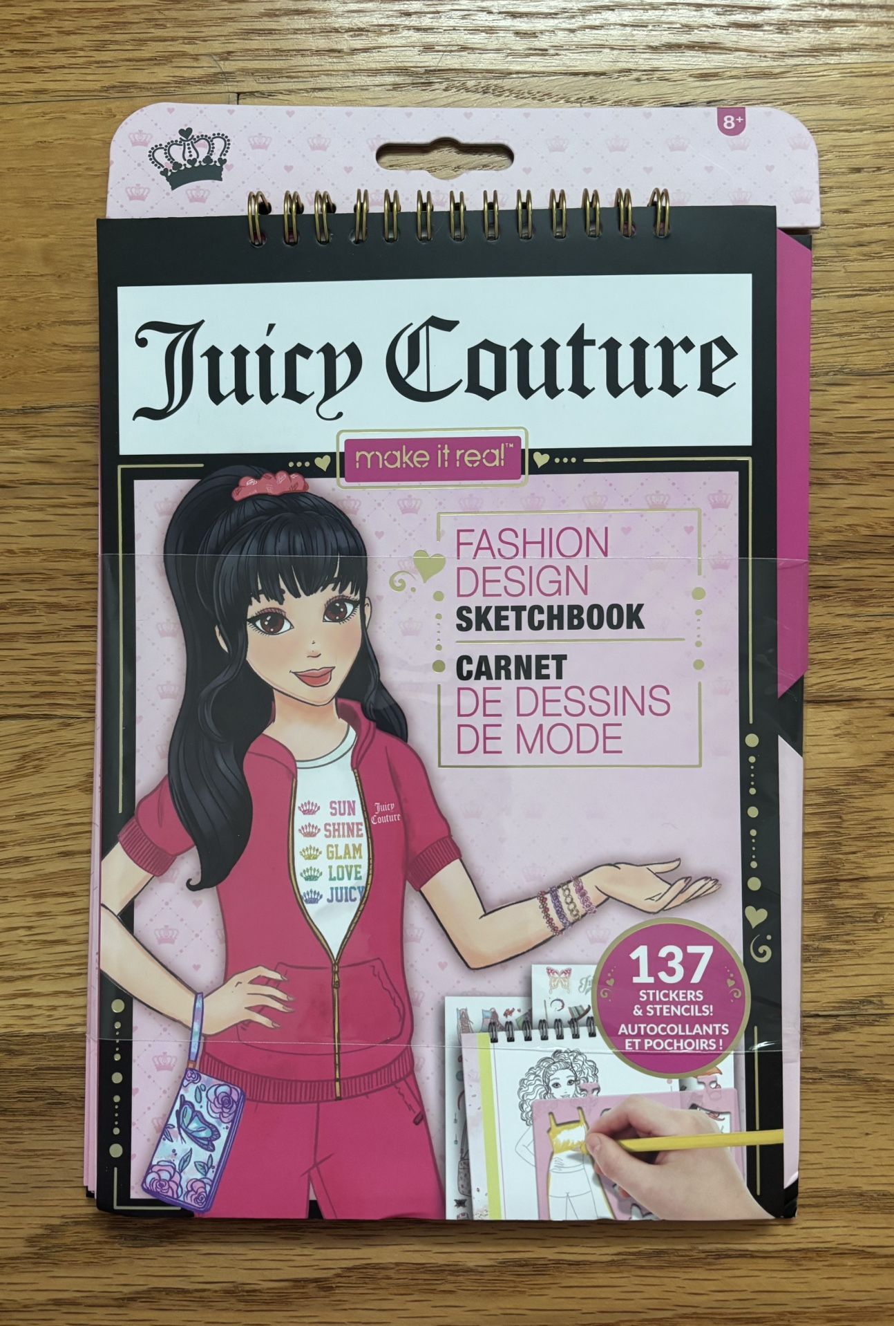 Juicy Couture Make it Real Fashion Design Sketchbook - New