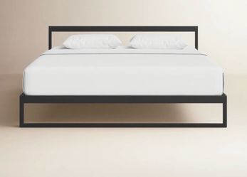 Queen bed frame metal black from Room and Board