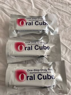 Oral cube drug test