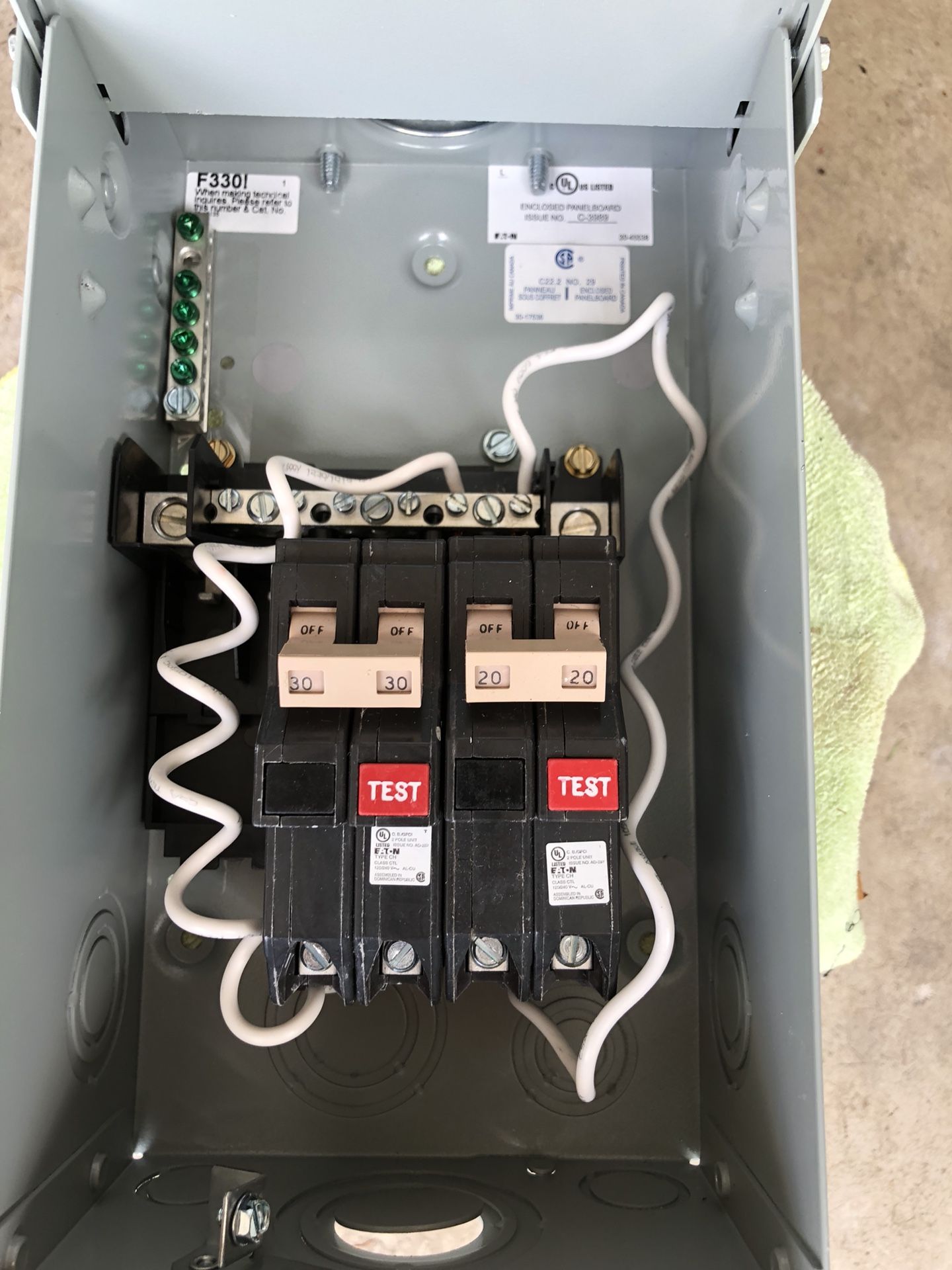 Eaton 30A/20A hot tub subpanel for Sale in Sammamish, WA OfferUp