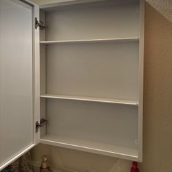 2 Bathroom Mirrors One With Medicine Cabinet 