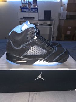 Jordan 5 Retro Black Carolina UNC DS Size 10.5M