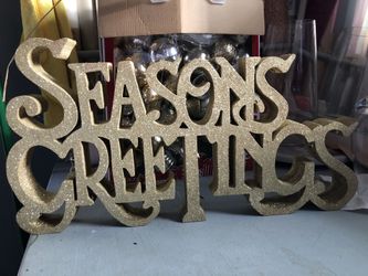 Christmas sign/decor