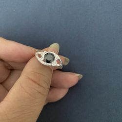 Real 925 Sterling Silver Wedding Ring Size 6