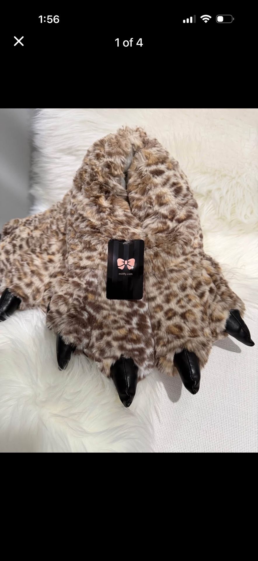Brand new Leopard / cheetah print padded cushioned slipperss