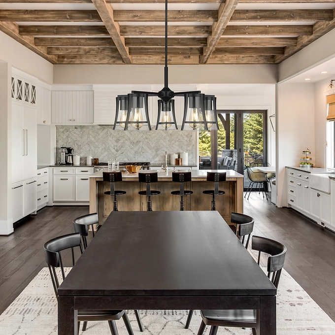 New OVE Decors Joakim 5-light Chandelier  Retails over $230 In the box  This Joakim light fixture by OVE Decors is the perfect complement to your cont