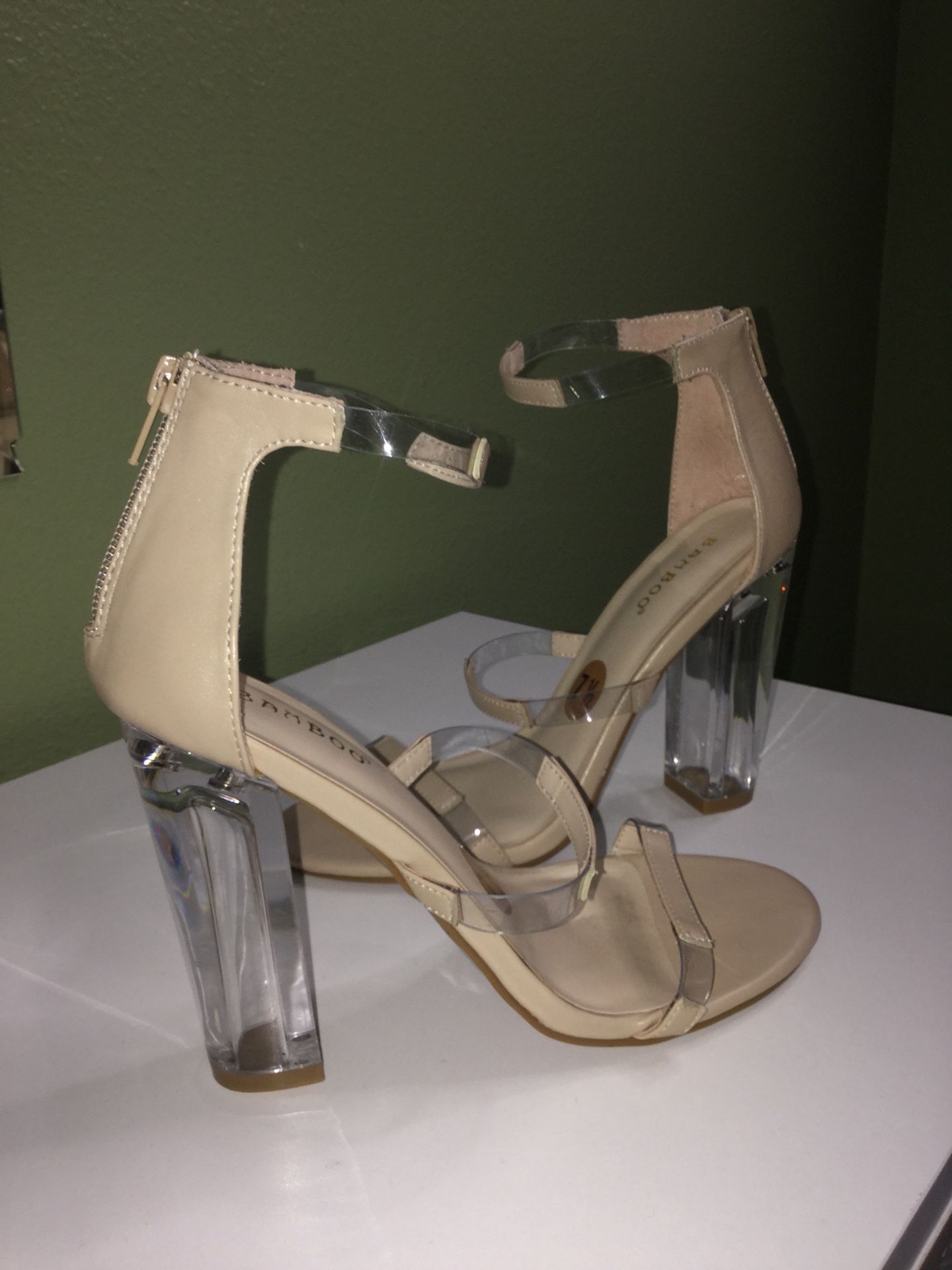 Clear high heel side 7/5