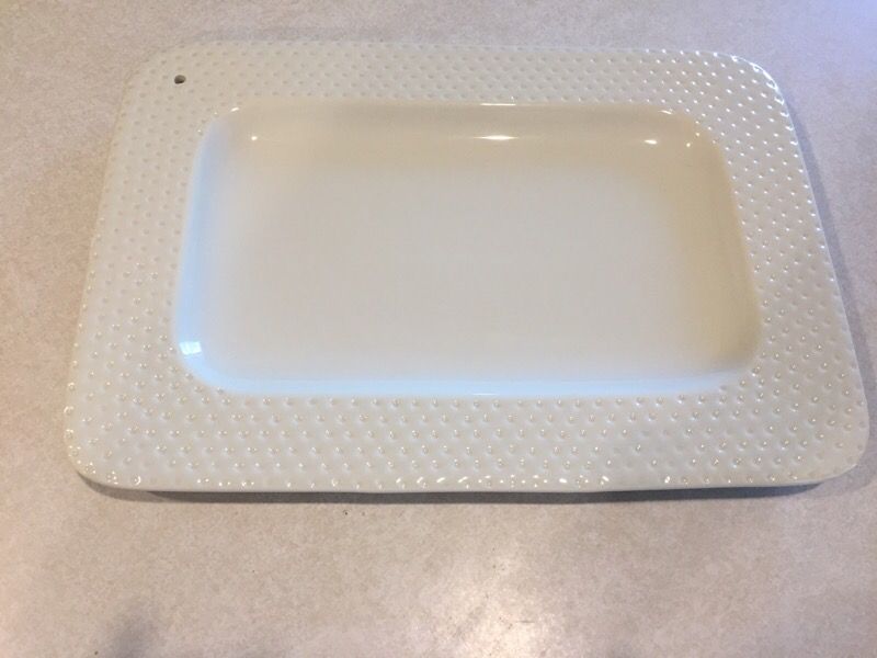 Nora Fleming Swiss Dot Platter "Retired"