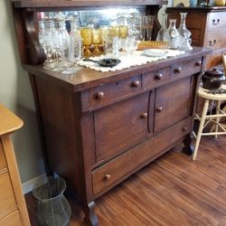 Antique Empire Sideboard/ Server