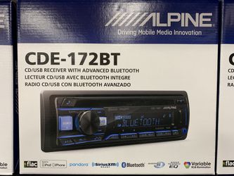 Alpine car stereo with INSTALLATION Bluetooth USB auxiliary