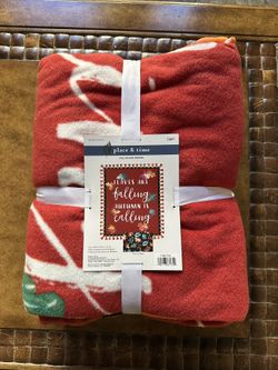 Place & Time Fall No Sew Throw