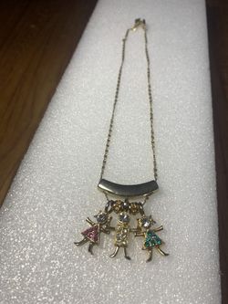 Birthstone Brat Necklace KLS Made In USA 24k Gold Filled