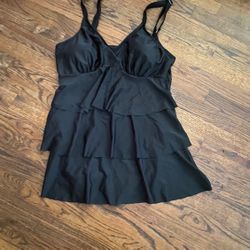 Black Long Top/dress Size Xl