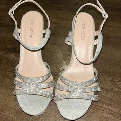 Top Moda Silver Heels