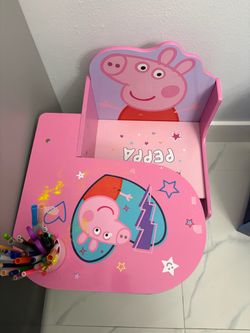 Peppa Pig Kids Desk Chair with Storage
