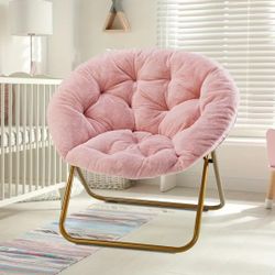 Pink Large Saucer Chair 