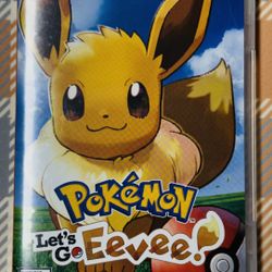 Pokemon Let's Go Eevee (Nintendo Switch, 2018) Game/Case Tested Fast Shipping Z8