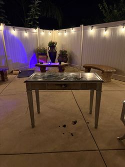 Mirrored desk