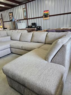 Light Gray Living Spaces U-Shaped Sectional – Delivery Available