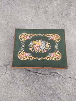 Vintage wooden foot stool