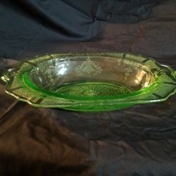 Antique Green Serving Dish