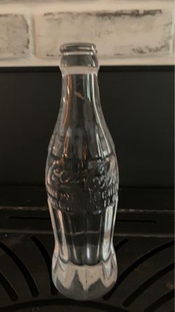 Coca Cola collectors solid glass bottle