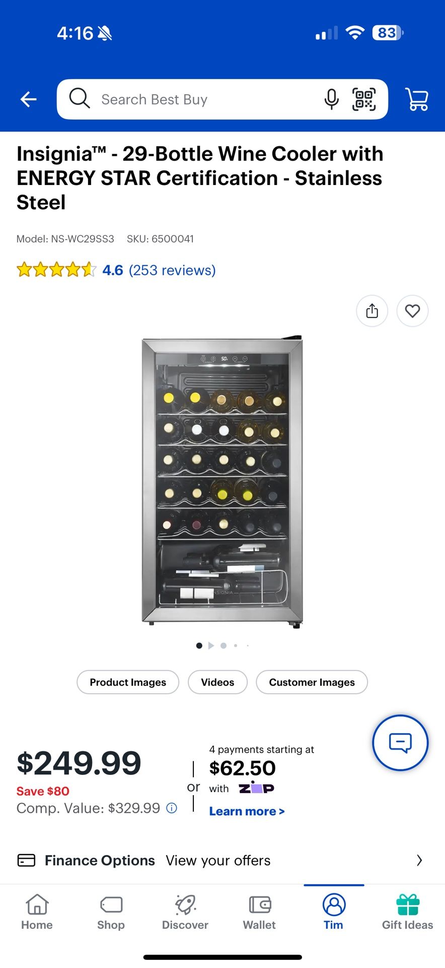 Wine Cooler. Brand New Never Used. See Pictures For All Info.