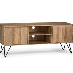 TV stand made of solid mango wood