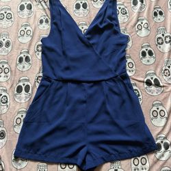 Royal blue romper 