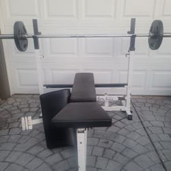 Olympic bench press n weights