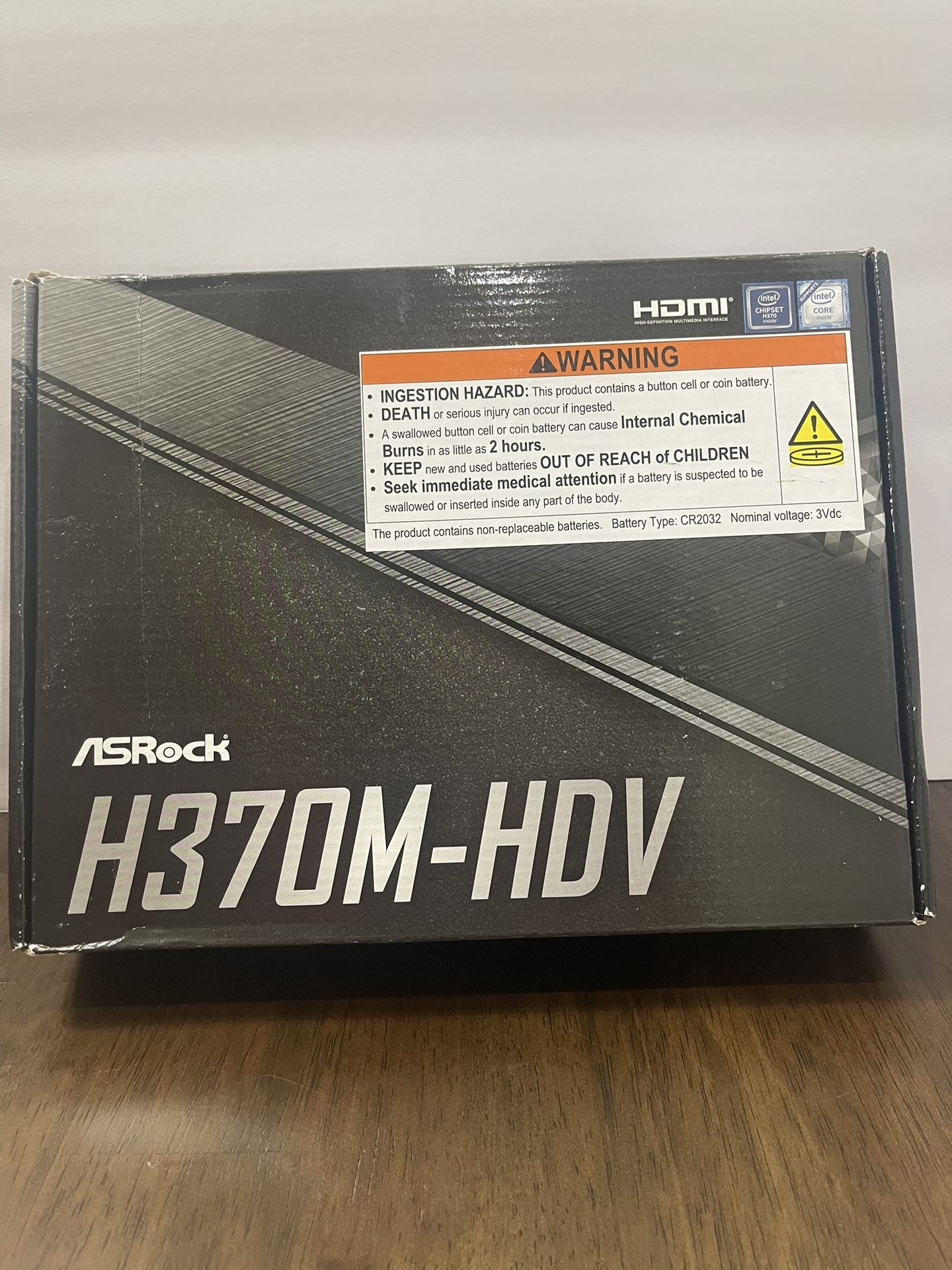 Motherboard - ASRock H370M-HDV LGA1151/ Intel H370/ DDR4/ SATA 3 & USB 3.2