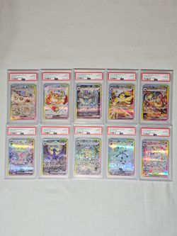 Pokemon Terastal Festival Eeveelution Sequential Psa 10 Set