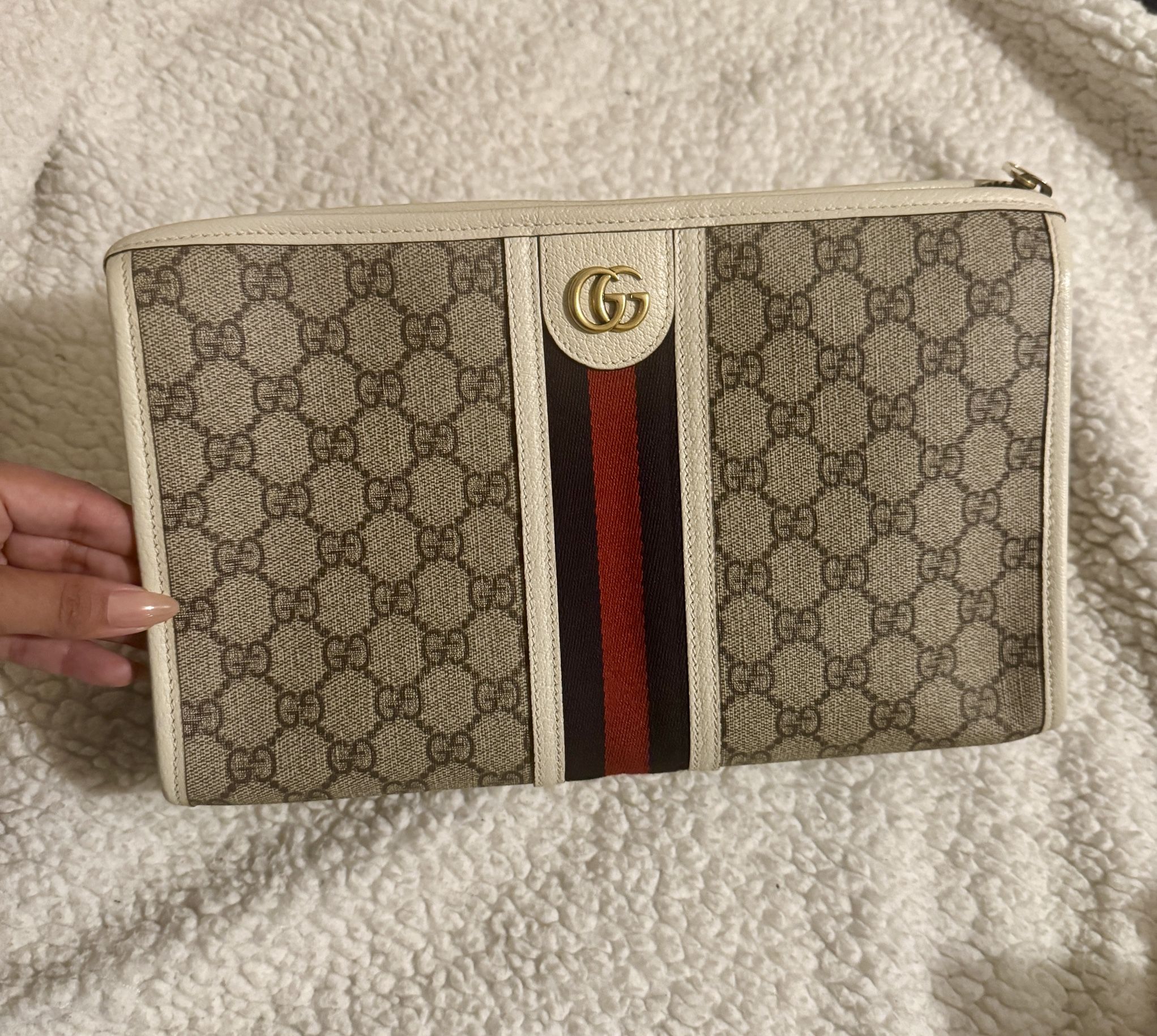 Gucci Ophedia Leather Clutch
